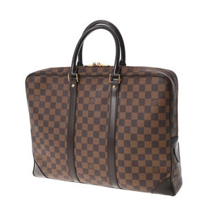 Louis Vuitton Voyage Brown Porte Canvas Document Bag Business